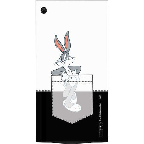 Looney Tunes Bugs Bunny Black White XBox Series X Digital Edition Console Skin