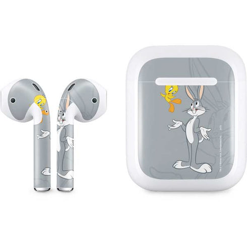 Looney Tunes Bugs Bunny Double Apple AirPods Skin