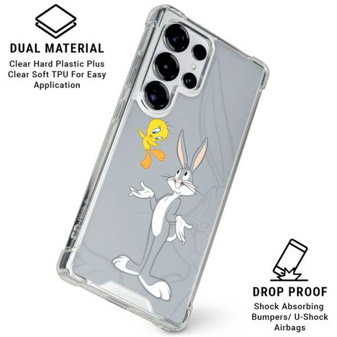 Looney Tunes Bugs Bunny Double Galaxy S25 Ultra Clear Case