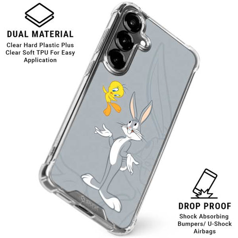 Looney Tunes Bugs Bunny Double Galaxy S26 Clear Case