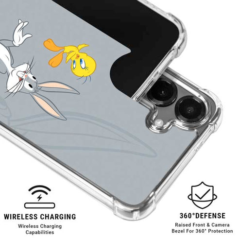 Looney Tunes Bugs Bunny Double Galaxy S26 Plus Clear Case