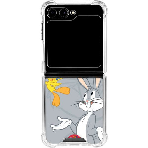 Looney Tunes Bugs Bunny Double Galaxy Z Flip6 Clear Case