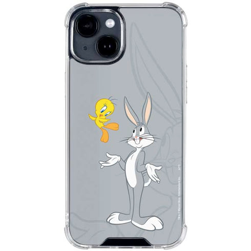 Looney Tunes Bugs Bunny Double iPhone 15 Clear Case