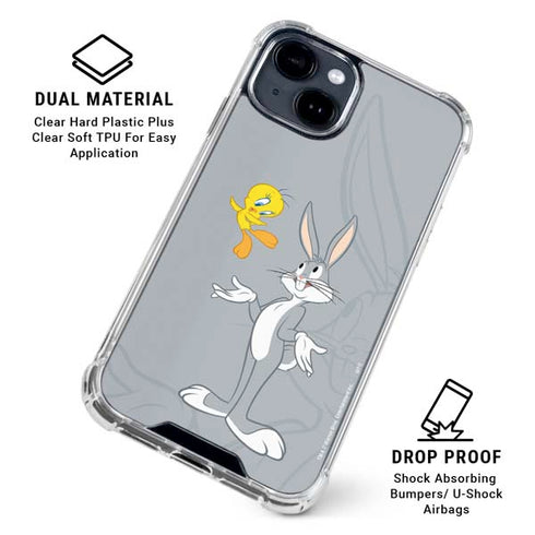 Looney Tunes Bugs Bunny Double iPhone 15 Clear Case