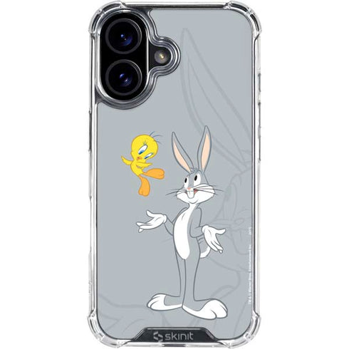 Looney Tunes Bugs Bunny Double iPhone 16 Clear Case