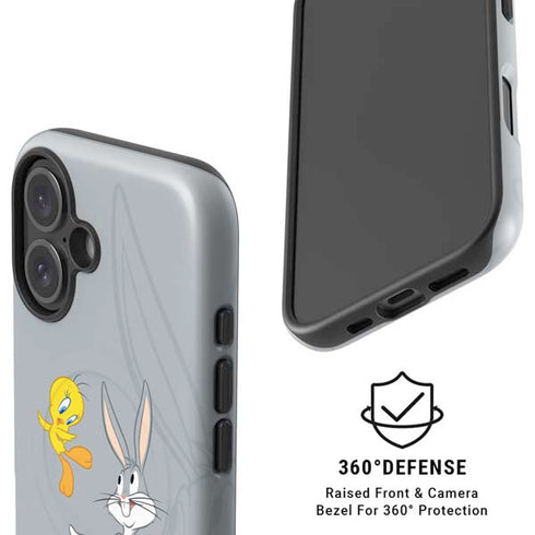 Looney Tunes Bugs Bunny Double iPhone 16 Magsafe Impact Case