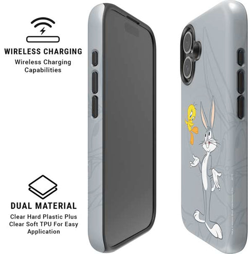 Looney Tunes Bugs Bunny Double iPhone 16 Plus Magsafe Impact Case