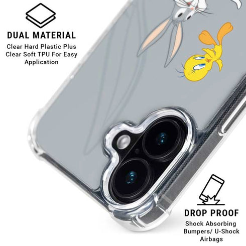 Looney Tunes Bugs Bunny Double iPhone 17 Clear Case