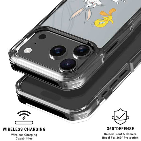 Looney Tunes Bugs Bunny Double iPhone 18 Pro Clear Case