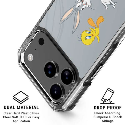 Looney Tunes Bugs Bunny Double iPhone 18 Pro Clear Case