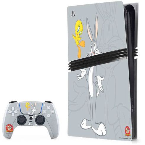 Looney Tunes Bugs Bunny Double PS5 Pro Bundle Skin