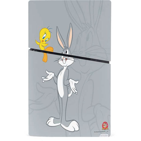 Looney Tunes Bugs Bunny Double PS5 Slim Digital Edition Console Skin