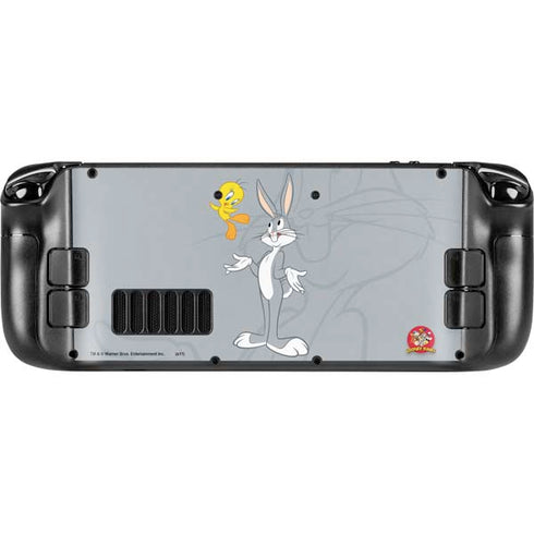 Looney Tunes Bugs Bunny Double Steam Deck Handheld Gaming Computer OLED Skin
