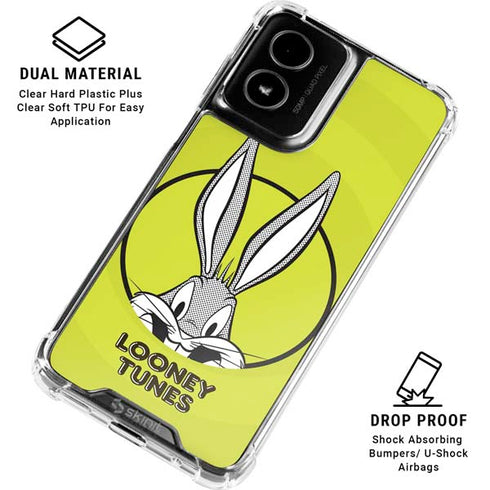 Looney Tunes Bugs Bunny Full Moto G Power 5G (2024) Clear Case