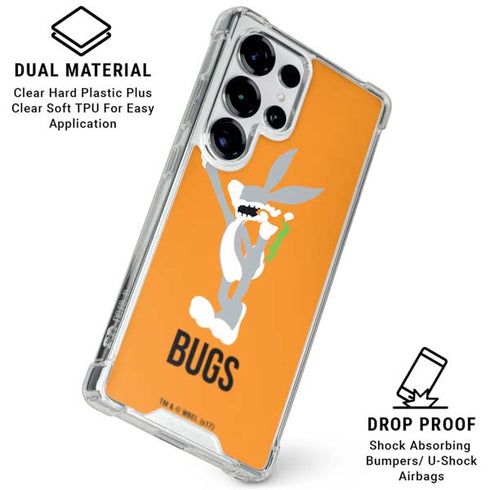 Looney Tunes Bugs Bunny Identity Galaxy S25 Ultra Clear Case