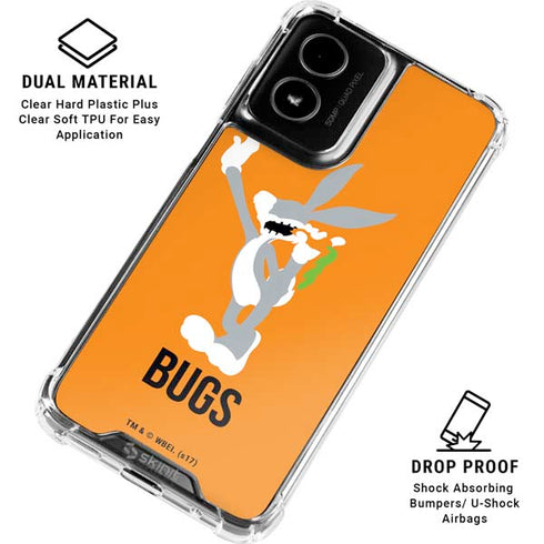 Looney Tunes Bugs Bunny Identity Moto G Power 5G (2024) Clear Case