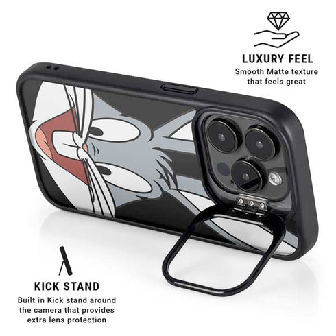 Looney Tunes Bugs Bunny iPhone 15 Pro Max Kickstand Case