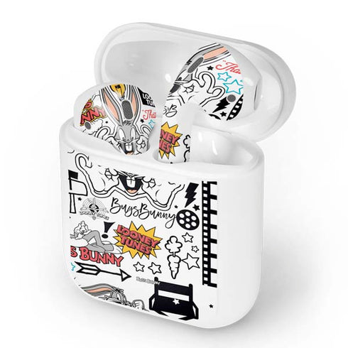 Looney Tunes Bugs Bunny Patches Apple AirPods Skin