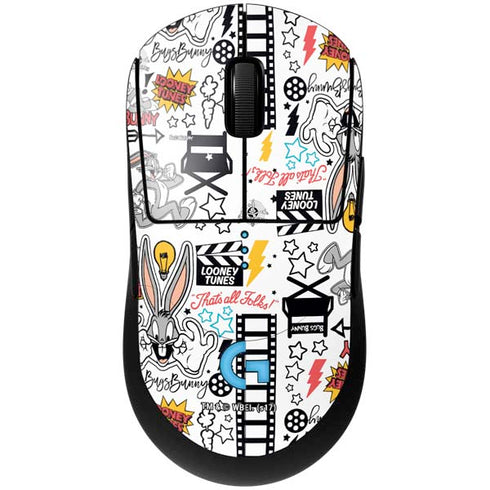 Looney Tunes Bugs Bunny Patches G Pro Wireless Gaming Mouse Skin