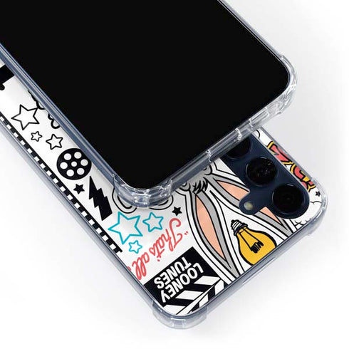 Looney Tunes Bugs Bunny Patches Galaxy A55 5G Clear Case