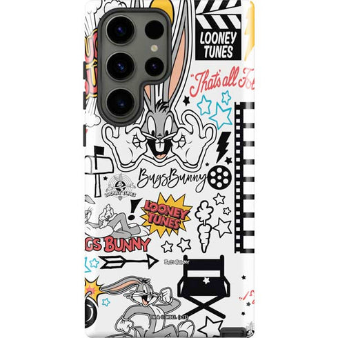 Looney Tunes Bugs Bunny Patches Galaxy S23 Ultra Pro Case