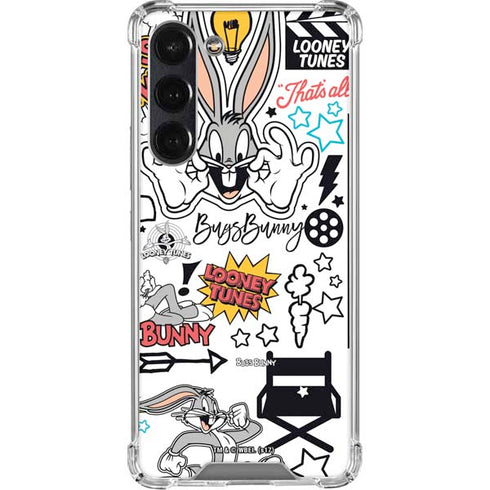 Looney Tunes Bugs Bunny Patches Galaxy S24 FE Clear Case