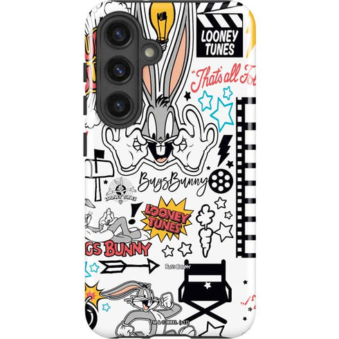 Looney Tunes Bugs Bunny Patches Galaxy S25 Impact Case