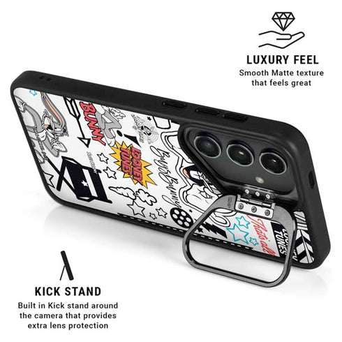 Looney Tunes Bugs Bunny Patches Galaxy S25 Kickstand Case