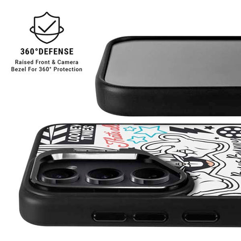 Looney Tunes Bugs Bunny Patches Galaxy S24 Plus Kickstand Case