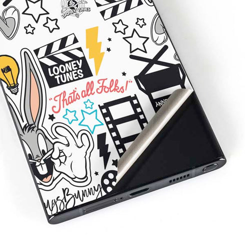 Looney Tunes Bugs Bunny Patches Galaxy S25 Ultra Skin
