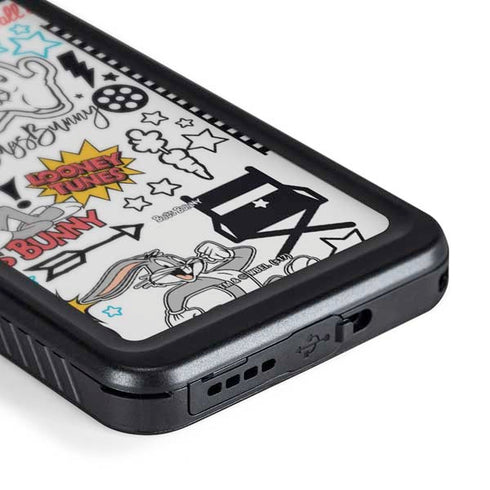 Looney Tunes Bugs Bunny Patches Galaxy S24 Waterproof Case