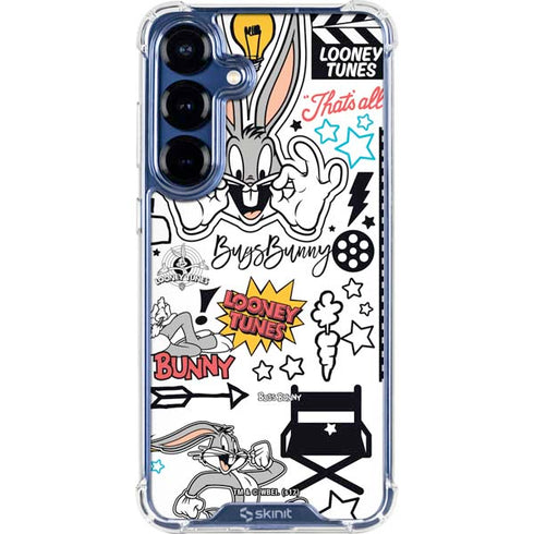 Looney Tunes Bugs Bunny Patches Galaxy S25 FE Clear Case
