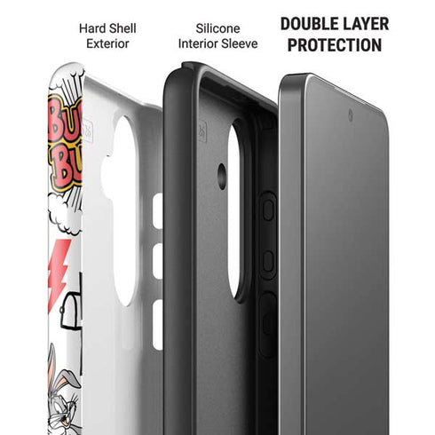 Looney Tunes Bugs Bunny Patches Galaxy S26 Impact Case