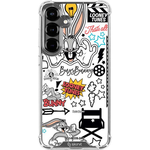 Looney Tunes Bugs Bunny Patches Galaxy S26 Plus Clear Case