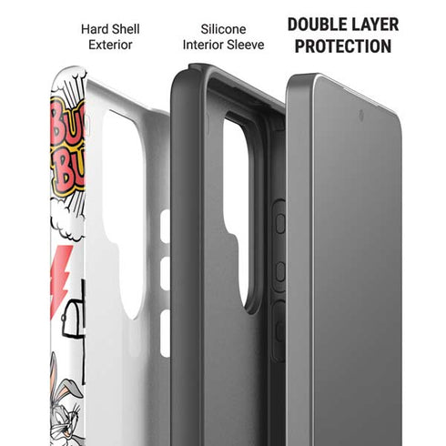 Looney Tunes Bugs Bunny Patches Galaxy S26 Ultra Impact Case