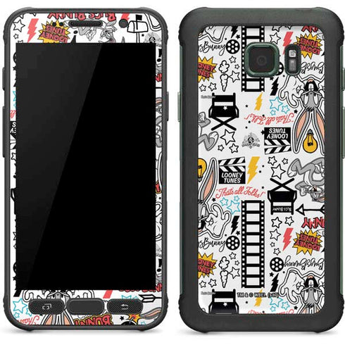 Looney Tunes Bugs Bunny Patches Galaxy S7 Active Skin