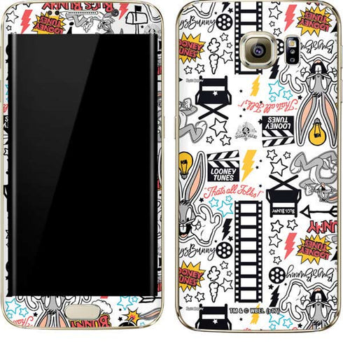 Looney Tunes Bugs Bunny Patches Galaxy S7 Edge Skin