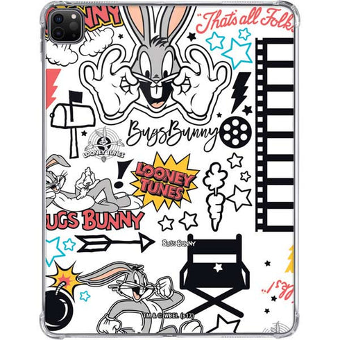 Looney Tunes Bugs Bunny Patches iPad Pro 11in (2024) Clear Case