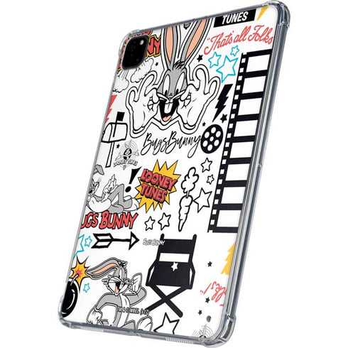 Looney Tunes Bugs Bunny Patches iPad Pro 11in (2024) Clear Case