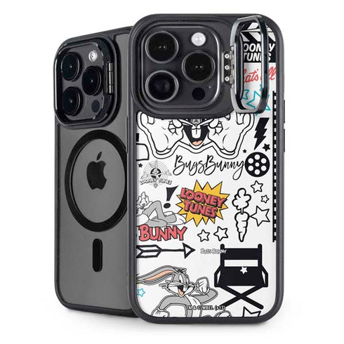 Looney Tunes Bugs Bunny Patches iPhone 14 Pro Kickstand Case