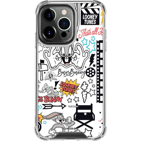 Looney Tunes Bugs Bunny Patches iPhone 16 Pro Clear Case