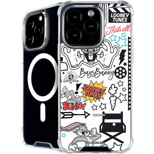 Looney Tunes Bugs Bunny Patches iPhone 16 Pro MagSafe Case