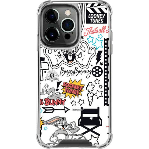 Looney Tunes Bugs Bunny Patches iPhone 16 Pro Max Clear Case