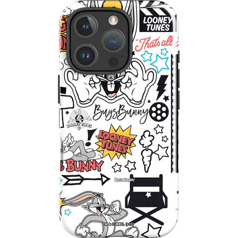 Looney Tunes Bugs Bunny Patches iPhone 16 Pro Max Impact Case