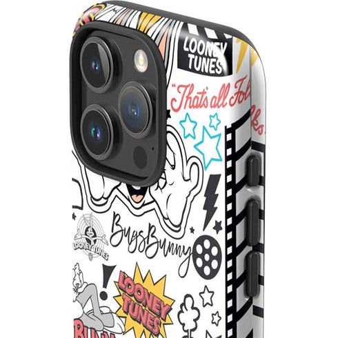 Looney Tunes Bugs Bunny Patches iPhone 16 Pro Max Impact Case