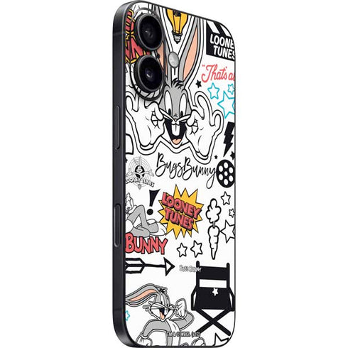 Looney Tunes Bugs Bunny Patches iPhone 16 Skin