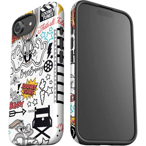 Looney Tunes Bugs Bunny Patches iPhone 16e Impact Case
