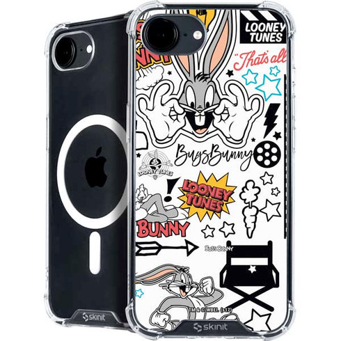 Looney Tunes Bugs Bunny Patches iPhone 16e MagSafe Case