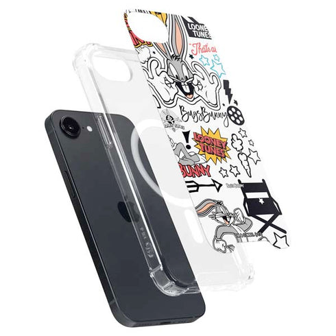 Looney Tunes Bugs Bunny Patches iPhone 16e MagSafe Case