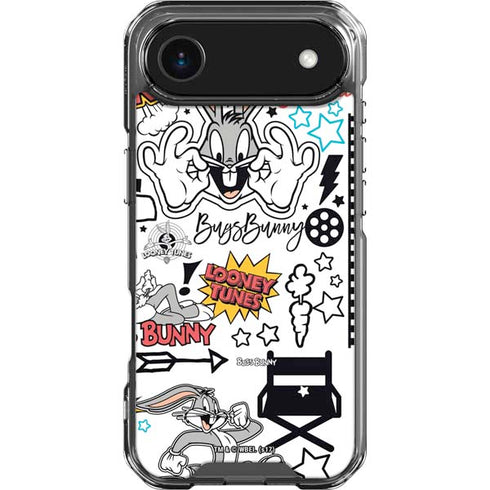 Looney Tunes Bugs Bunny Patches iPhone 17 Air Clear Case